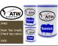 Preview: Jeep, Dark Tan (matt) (Hard top color), VK9: 500ml Lackdose + 500ml Klarlack + 250ml Härter - Set, von ATW Autoteile West.